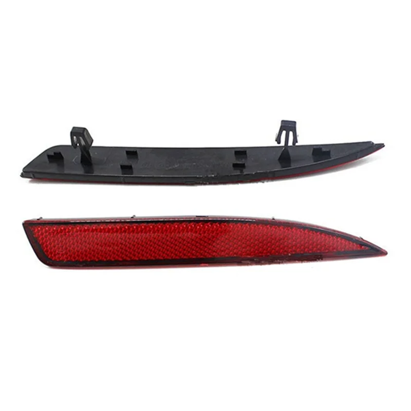 A02Q-Für Vw Scirocco R R-Line 2011–2015, 1 Paar Heckstoßstangenreflektor-Warnlichtleisten-Abdeckung 1K8945105B 1K8945106B