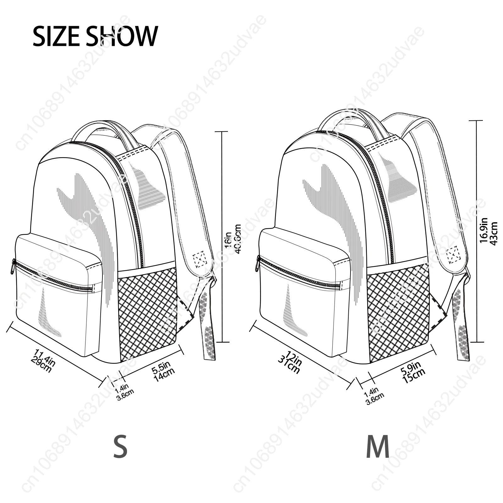 Sac à Dos Multi-Poches pour Femme et Adolescente, avec Image Personnalisée, Nouvelle Collection 2023