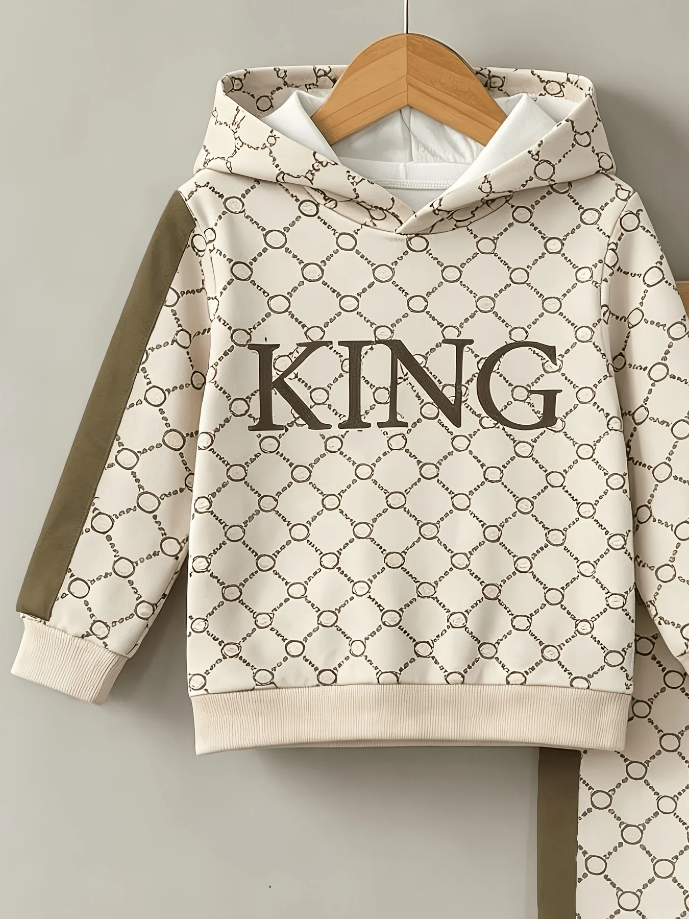 Toddler Boys Clothes Sets Letter KING Print Hoodie Sweatpants 2Pcs Kids Casual Tracksuit Spring Autumn Boutique Outfits