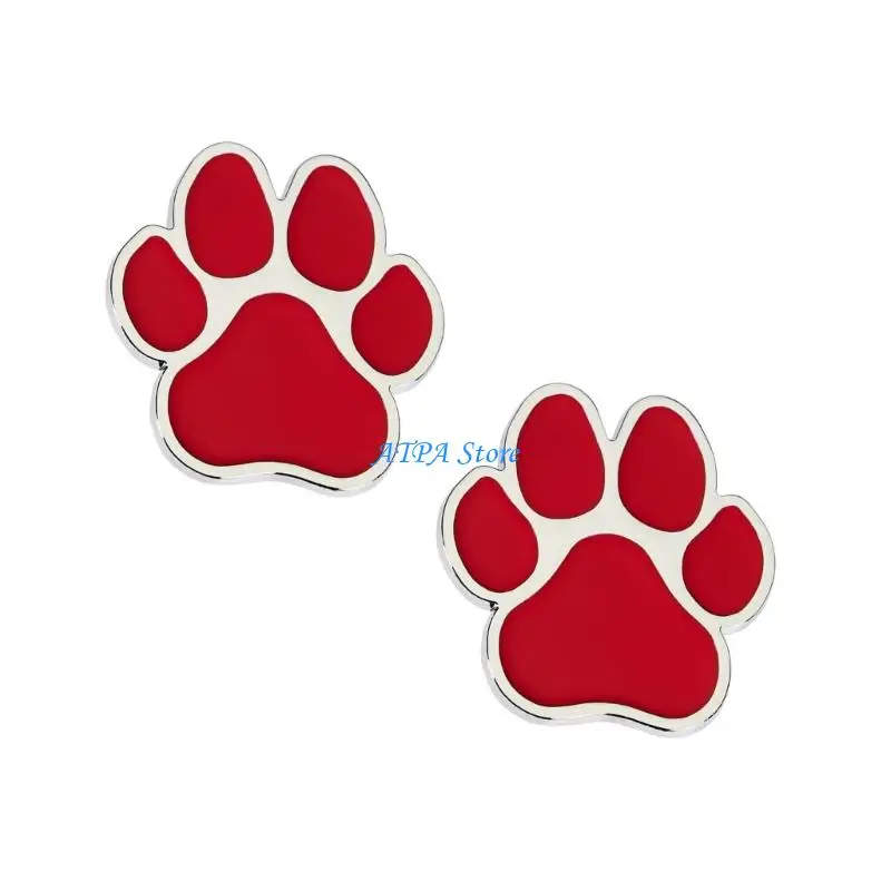 U13C Pair Zinc Alloy Animal Sticker 3D Effect for Car Exterior Easy To Apply Design