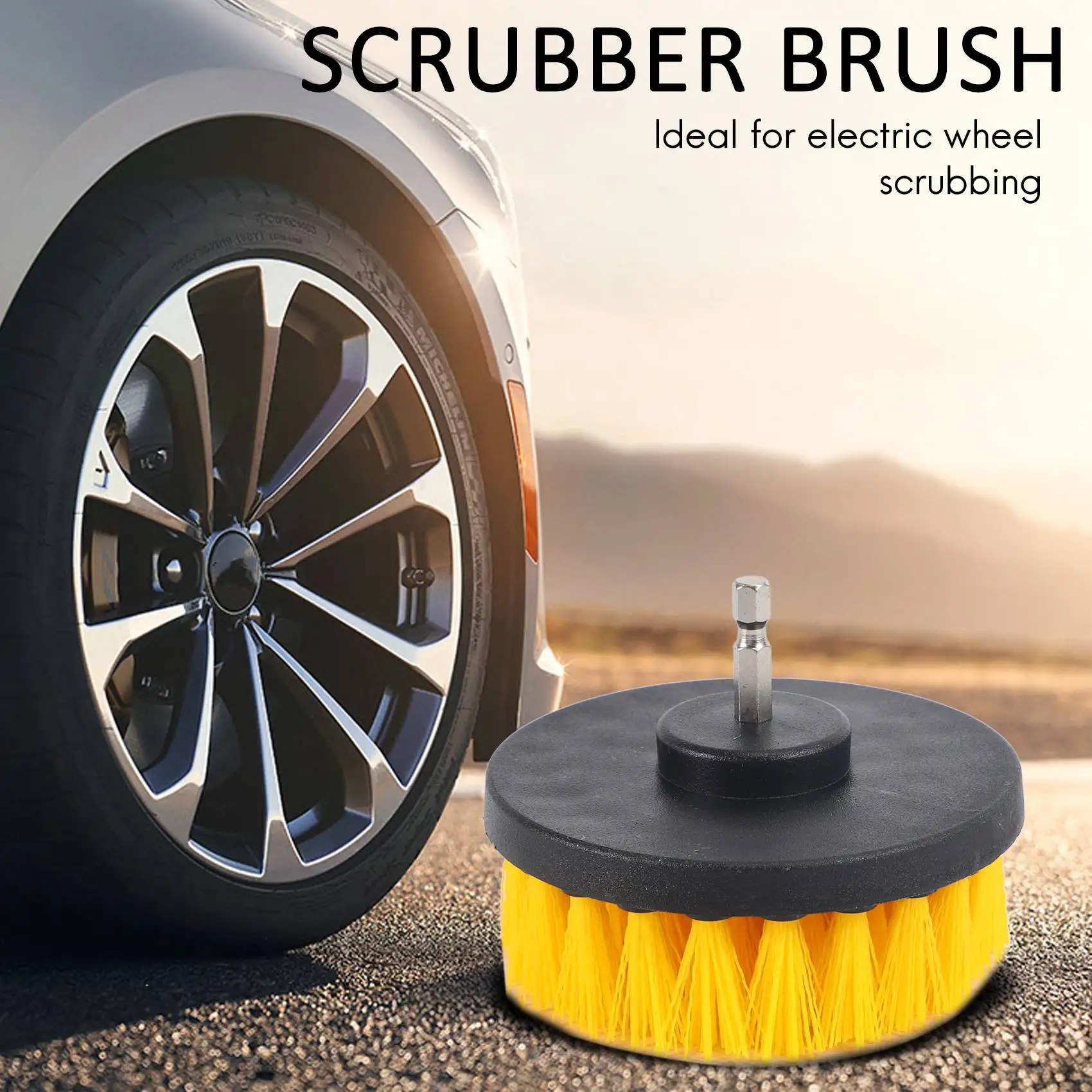 A93E-12 Piece Drill Brush Scrub Pads Power Scrubber Brush With Extended Long Attachment All Purpose-Cleaner Scrubbing Cordless D