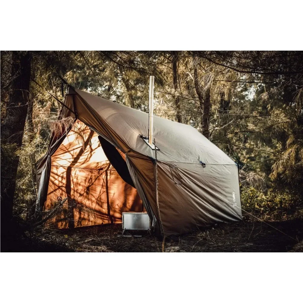 

Hammock Hot Tent with Stove Jack - Spacious, Versatile Wall Tent with Snow Skirt - 3000mm Camping Tents