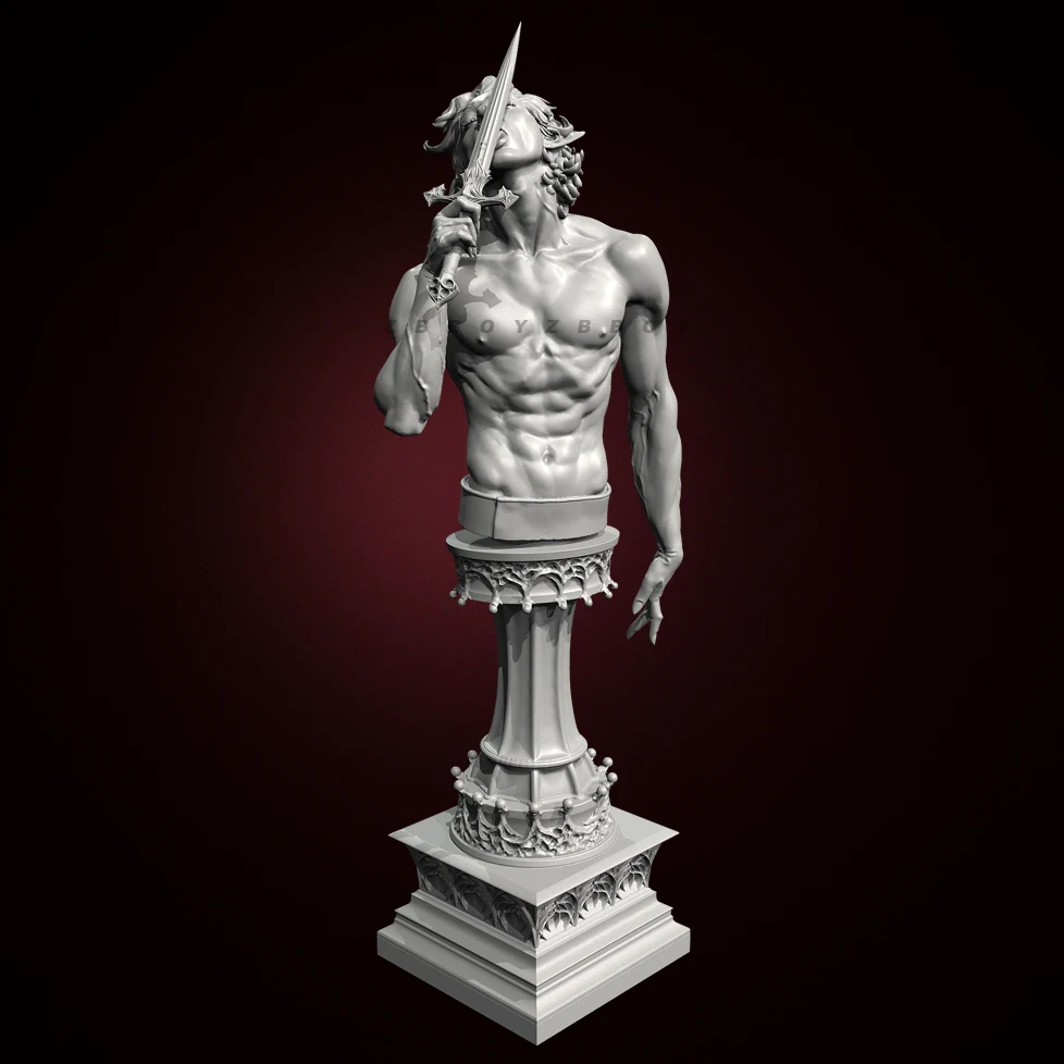 

Overall heights 75mm 90mm Resin bust model kits figure colorless and self-assembled （3D Printing ）TD-7510 /3D