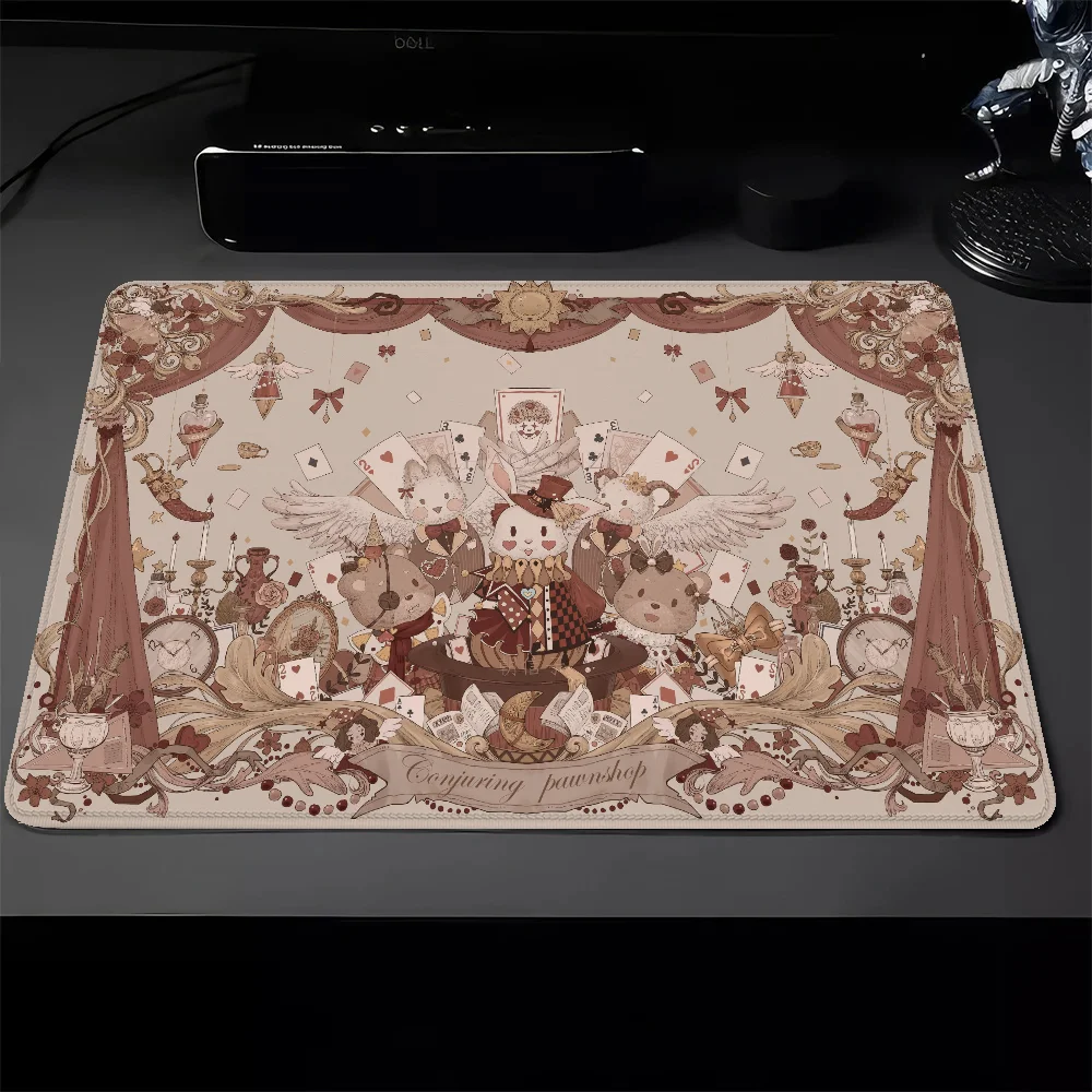 Fairy Rabbit Keyboard Mat Small Gamer Cabinet Mausepad Pc Gaming Pad Mouse Pad on the Table Deskmat Mousepad Mats Accessories