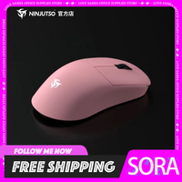 NINJUTSO X VAXEE SORA 4K Mouse 2Mode Wireless 2.4G Gamer Mouse 60g Custom 4KHz Polling Rate Mice PAW3950 Long Battery Apex Mouse