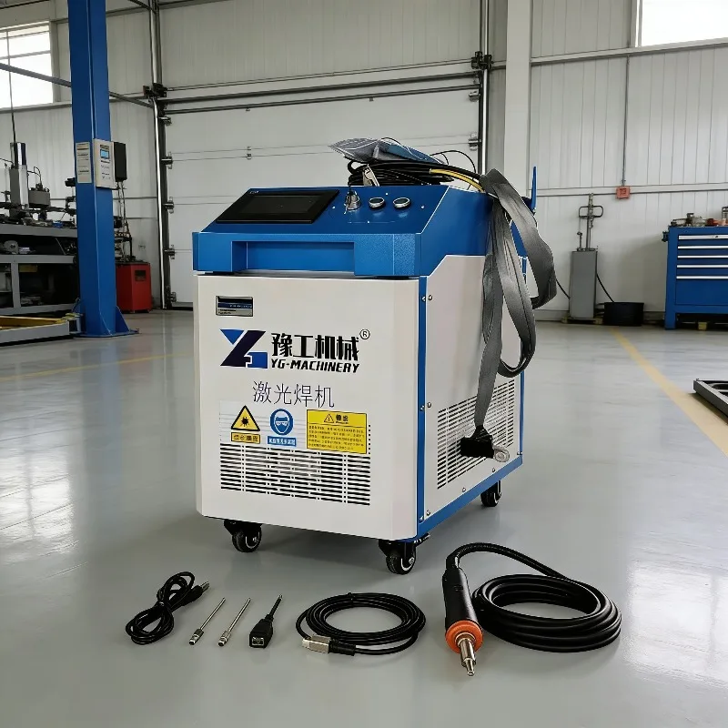 High-Power 3-in-1 Laser Cleaner 1000W 2000W 3000W Portable Fiber Laser Machine for Rust Oil Glue Resin Organic Pollutants Remova