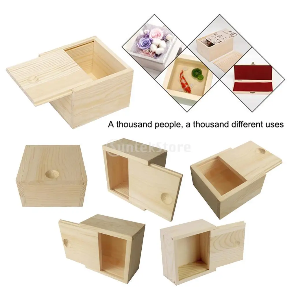 

Деревянная коробка USB-накопитель Подарочная коробка Упаковка Коробка для хранения ювелирных изделий Органайзер