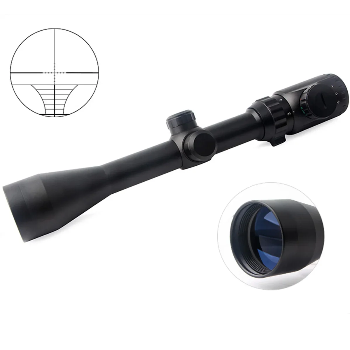 3-9x40IR Hunting Riflescope Optical Scope Green Red Illuminated 11/20mm Rail for Air Rifle Optics Hunting Airsoft Sniper Scopes