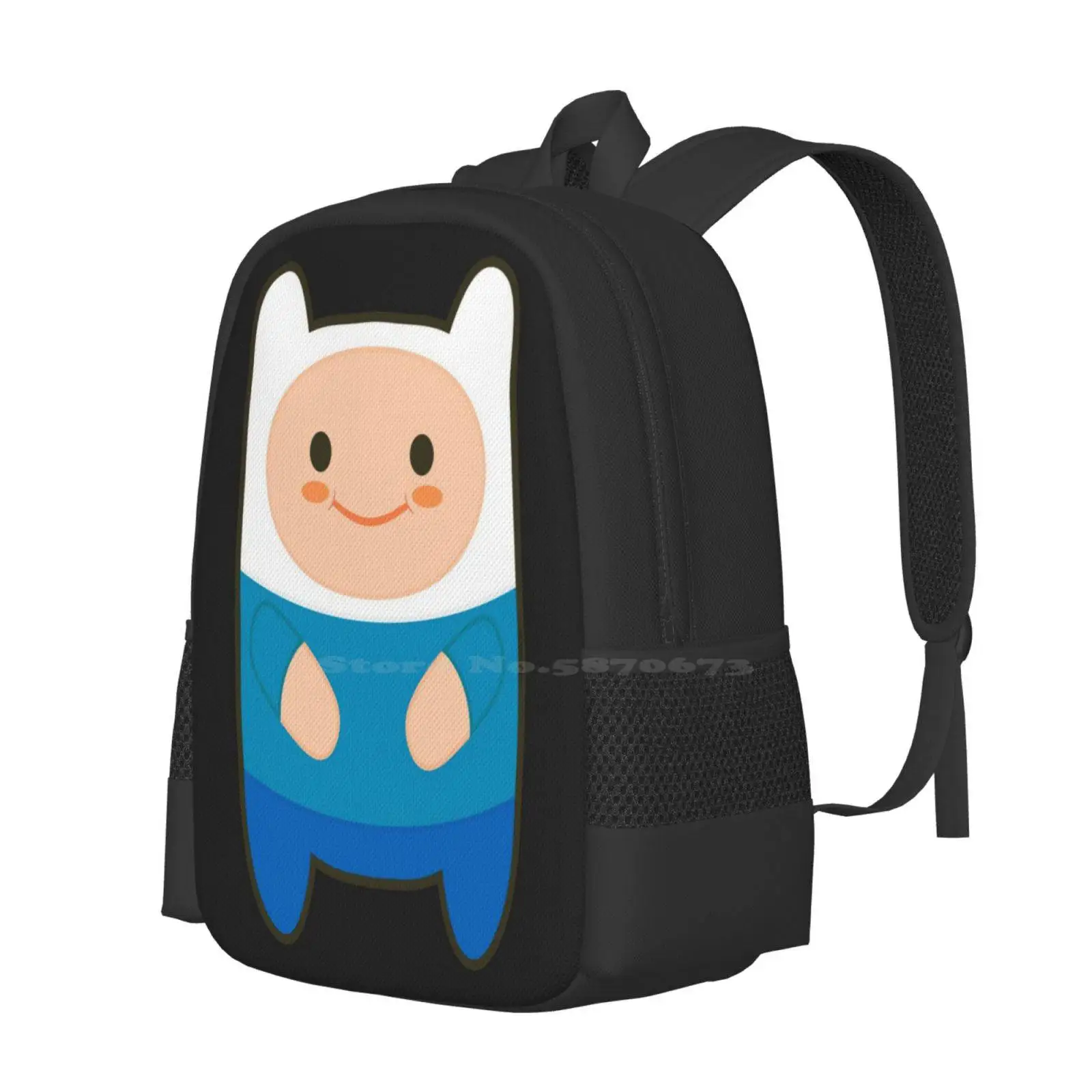 At: Finn The Cutie Hot Sale Schoolbag Backpack Fashion Bags Adventuretime Adventure Time Finn The Human Cartoon Network