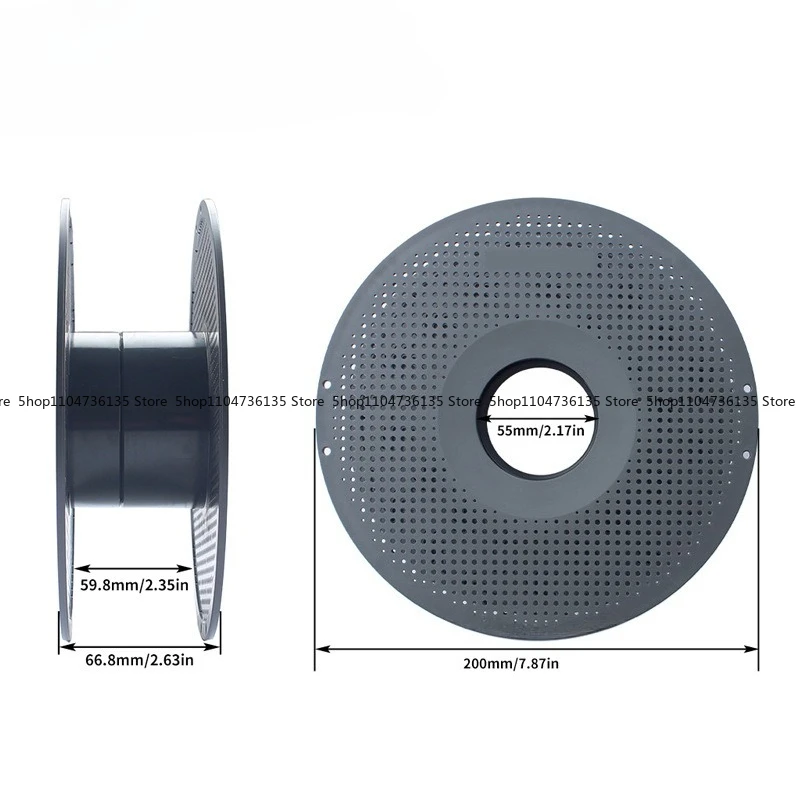 3D Printer Consumables Coil Tray ，ABS + PC Material, High Temperature Resistant 90 ℃ Consumables Rack, Reusable Coil Material