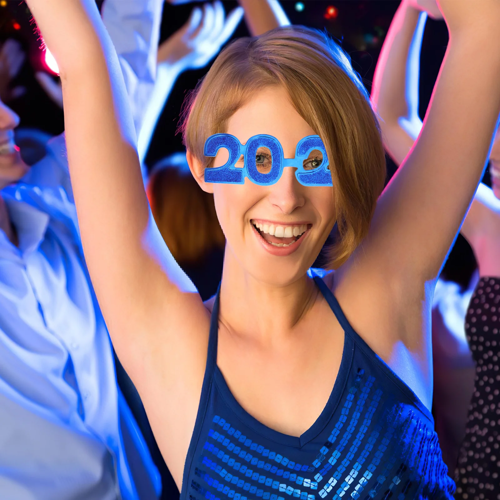 

4pcs 2026 Glasses Pc Material For New Year Eve Party Graduation Birthday Celebration Lightweight Photo Booth Props