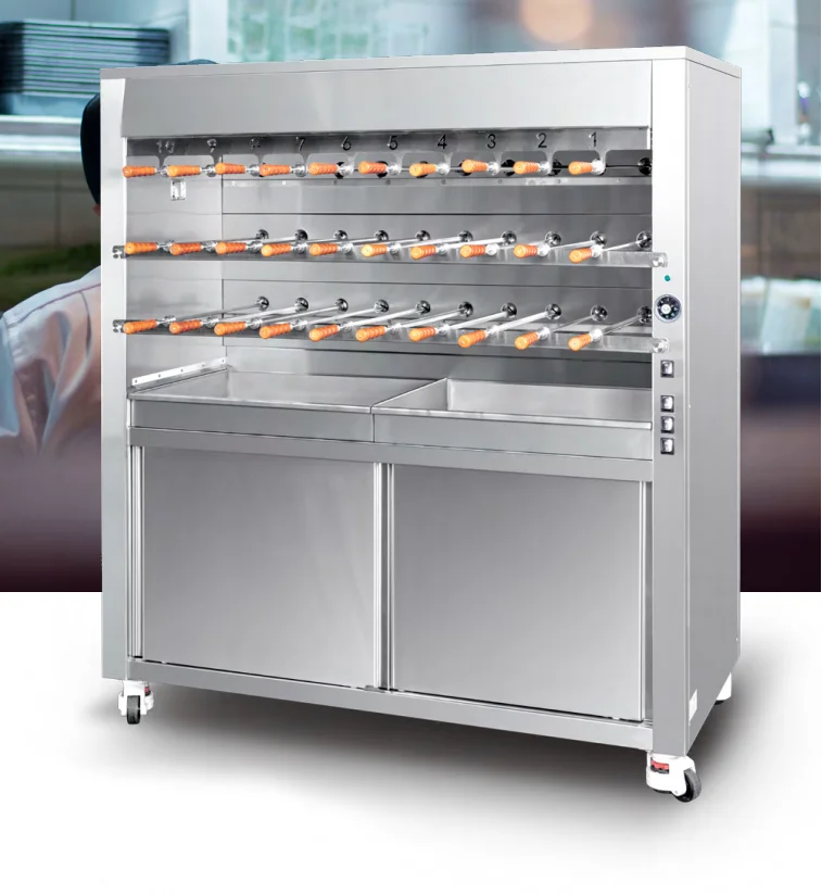 

Restaurant Stainless Steel Vertical Gas Grill Barbecue Chicken/Chicken Barbecue Machine/Charcoal Chicken Grill Machine