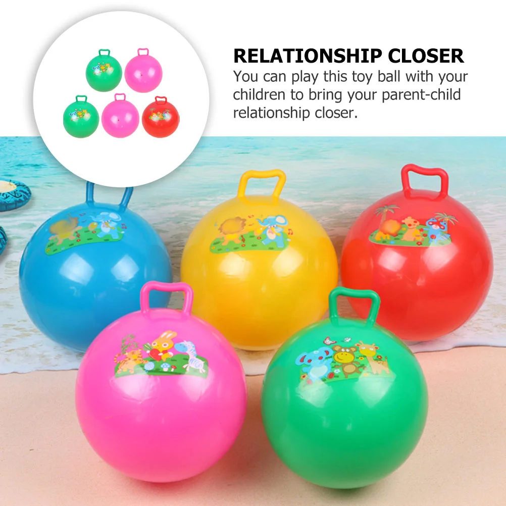 Cartoon Pattern Hopping Ball The Toy Children’s Toys Kids Bouncy Jumping Inflatable Balls Pvc for