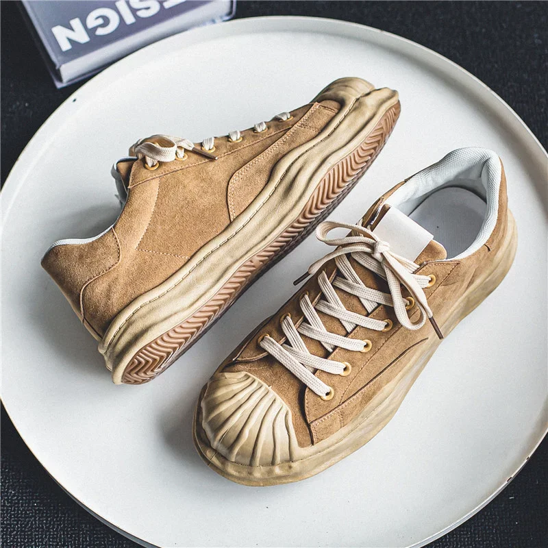 2023 New Men Canvas Shoes Casual Sneakers Spring Autumn Mens Vulcanized Shoes High Quality Breathable Comfortable Flat Lace Up