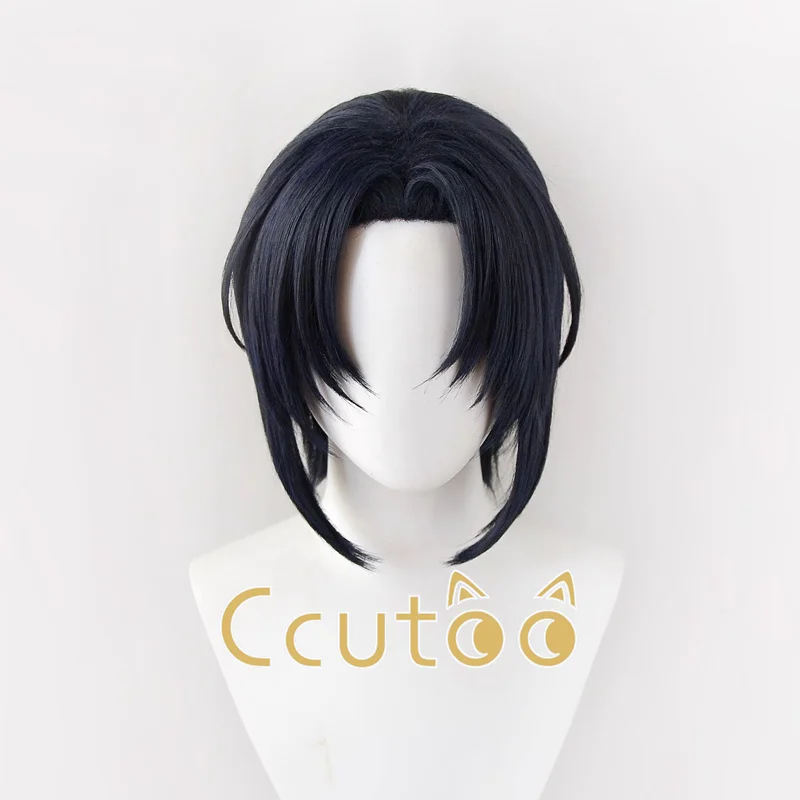 

Izumi Iori Cosplay Wig IDOLiSH7 Black Blue Short Heat Resistant Synthetic Hair Halloween Party Role Play Headwear + Free Wig Cap