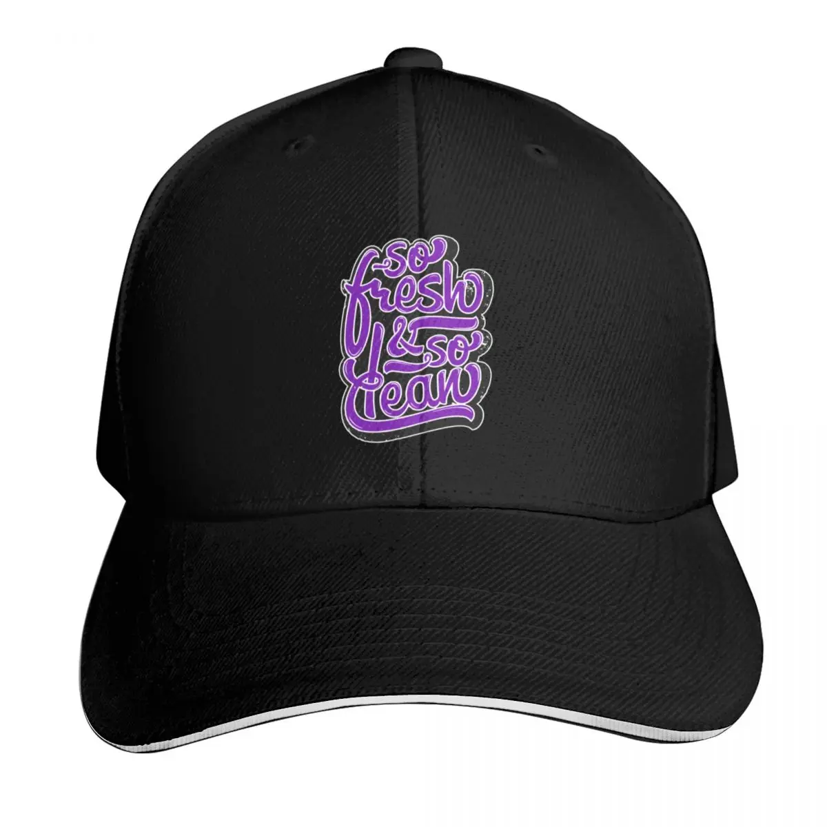 So Fresh So Clean Hip Hop Print Baseball Cap sailor cap for men dad hat Trucker Cap men's big size hat Women Men's