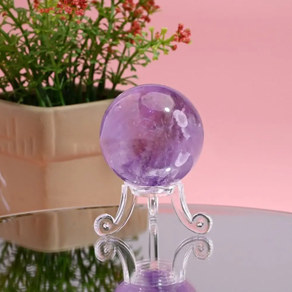 Acrylic Crystal Ball Base Photography Props Transparent Glass Sphere Holder Craft Crystal Ball Display Stand Home Decoration