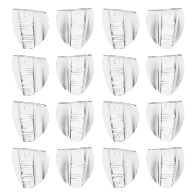B50B-8 Pairs Safety Eye Glasses Side, Slip On Clear Side Shield For Safety Glasses- Fits Most Eyeglasses(M-L)
