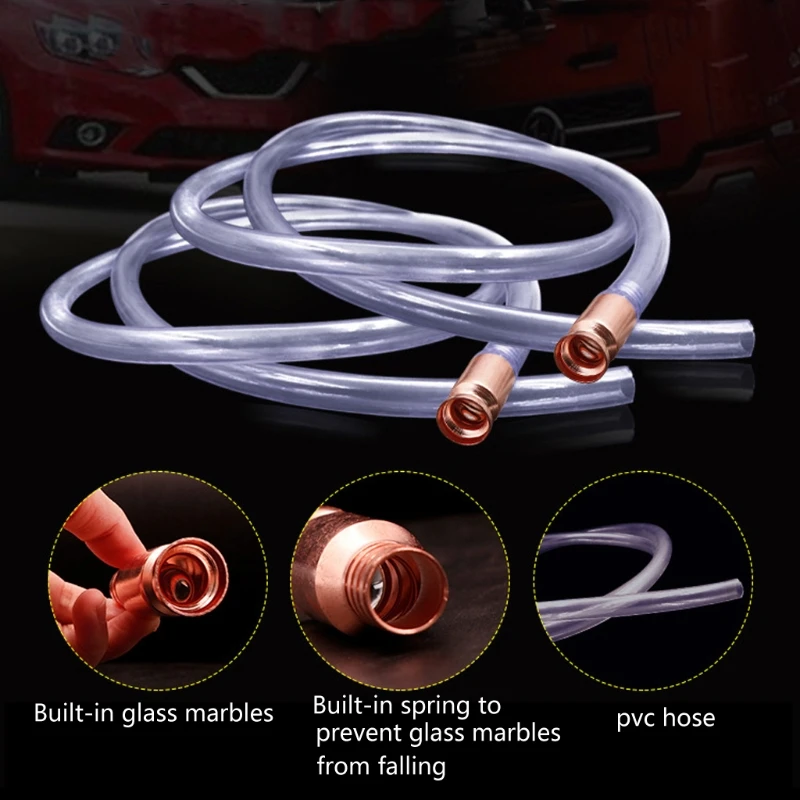 Manual Suction Pipe Gas Siphon Pump Gasoline Fuel Water Shaker Siphon Safety Self Priming Hose Pipe Plumbing Hoses 40GF