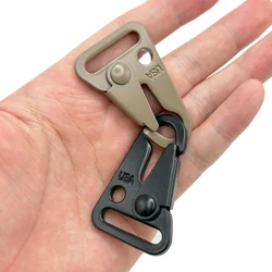 1 Inch Loop Alloy Steel HK Style Sling Snap Hook Hooks for Paracord Webbing Strap Outdoor Hunting Accessories