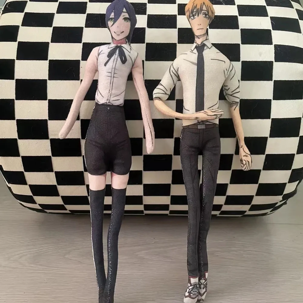 Anime tronçonneuse homme Makima Denji Hayakawa Aki Cosplay poupée abstraite mince torsion forme coton poupée chambre décoration