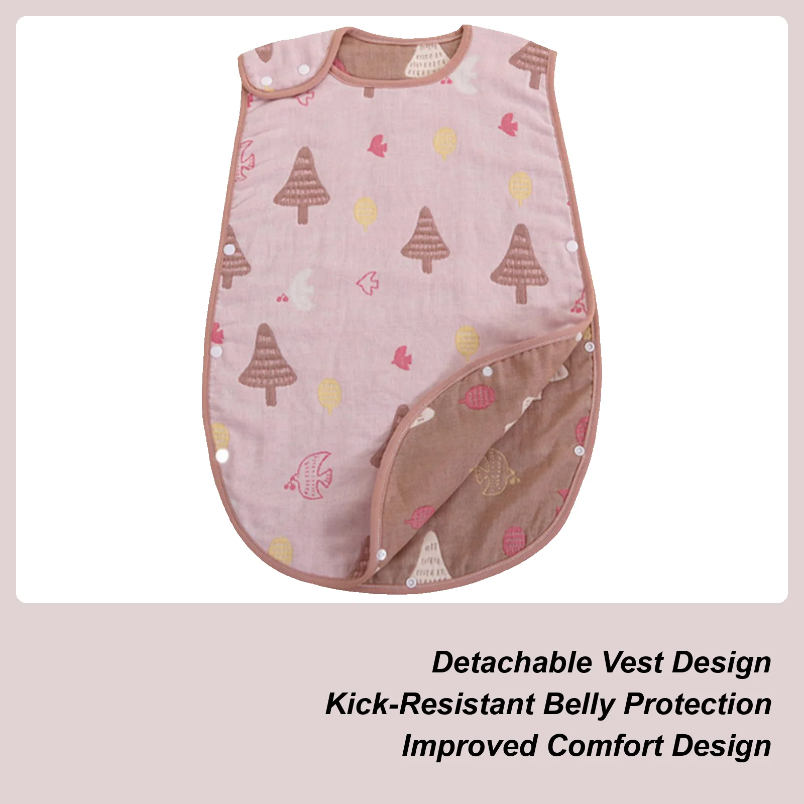 

Baby Wearable Blanket Sleeveless Kick-Resistant Toddler Must Have Baby Sleeping Sack For Girls Boys Son Children Little Kids