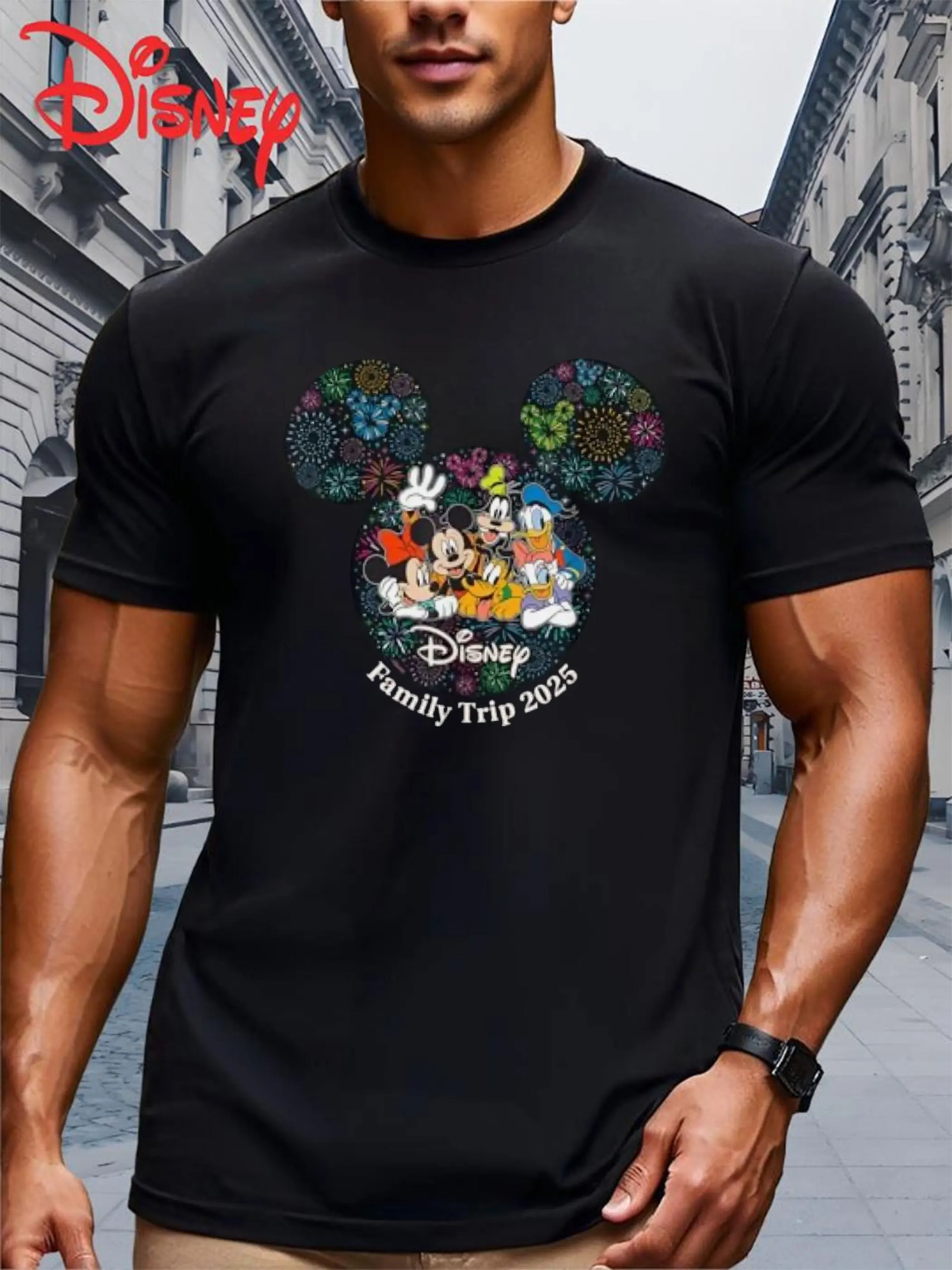 

Новинка 2025, модная модная футболка из чистого хлопка для отдыха в стиле ретро, уличный студенческий стиль, Y2k, Harajuku, унисекс