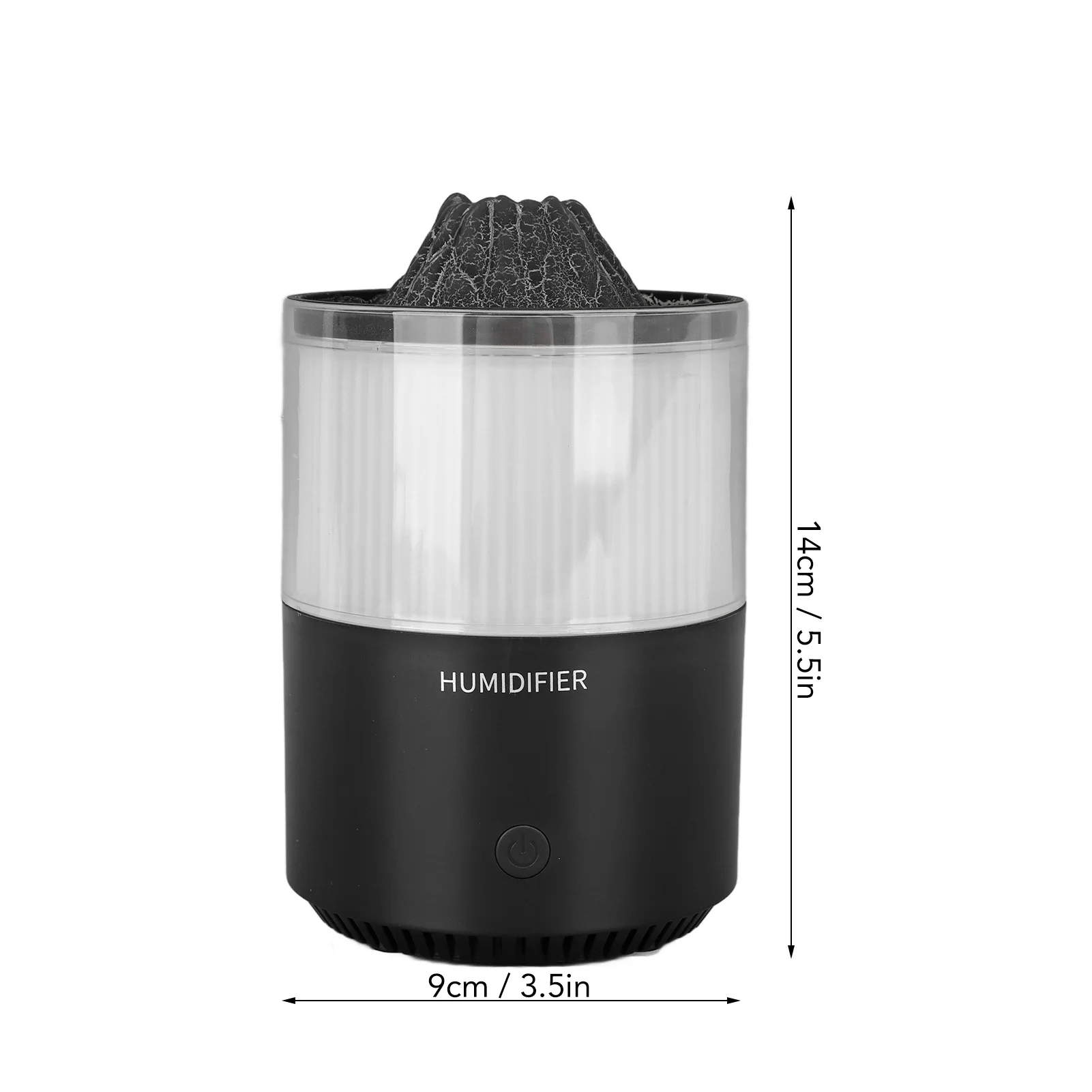 موزع الزيوت العطرية بضوء ملون ، محاكاة بركان ، مرطب سطح المكتب منخفض الضوضاء للمنزل ، من من من فضلك