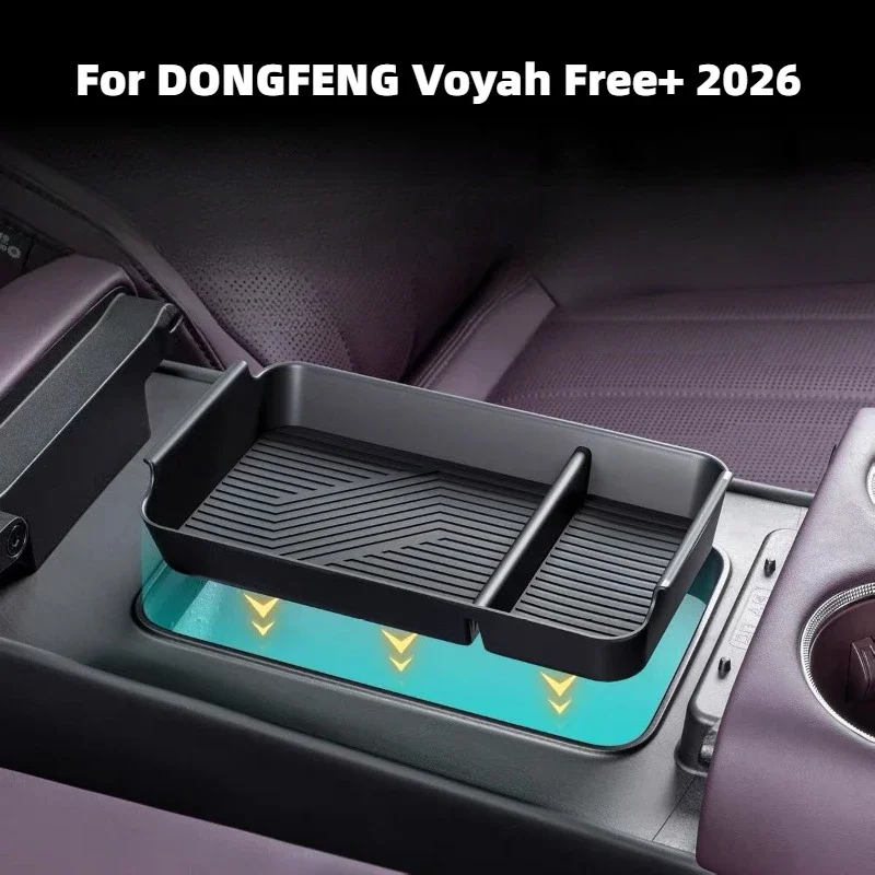 

For DONGFENG Voyah Free+ 2026 Car interior decoration accessories, armrest box, storage box, storage partition layer