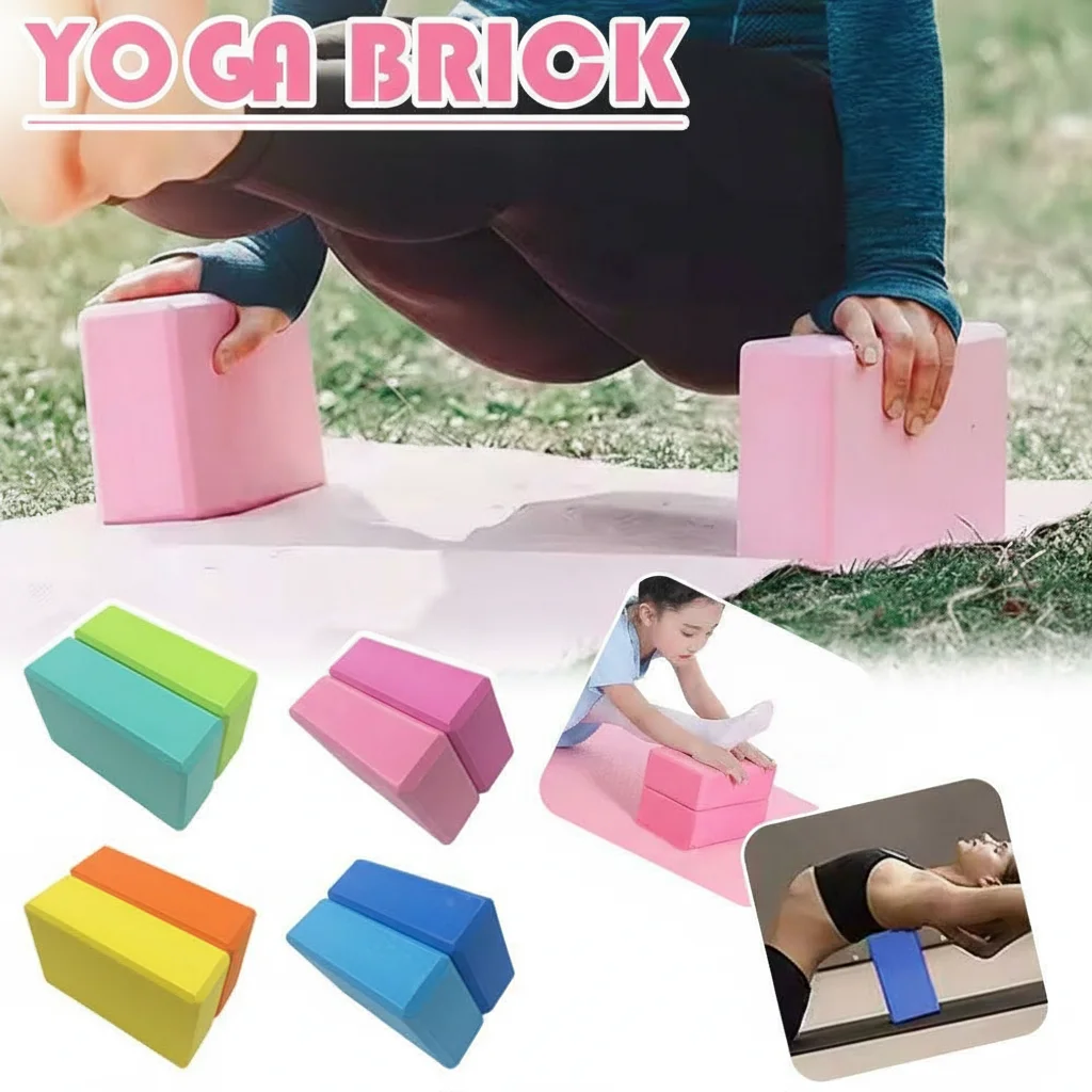 Bloques de Yoga para Entrenamiento, Ejercicio, Fitness, Cojín de Yoga, Almohada, Bloques para Estiramiento y Moldeamiento Corporal, Bloques de Gimnasio, Bloques de Espuma