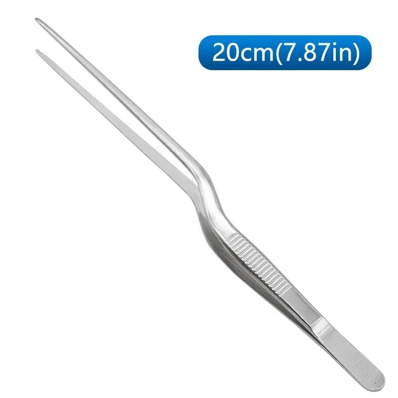 14/16/20cm Kitchen Tweezer BBQ Food Tweezer Clip Mini Chief Tongs Stainless Steel Portable For Picnic Barbecue Cooking