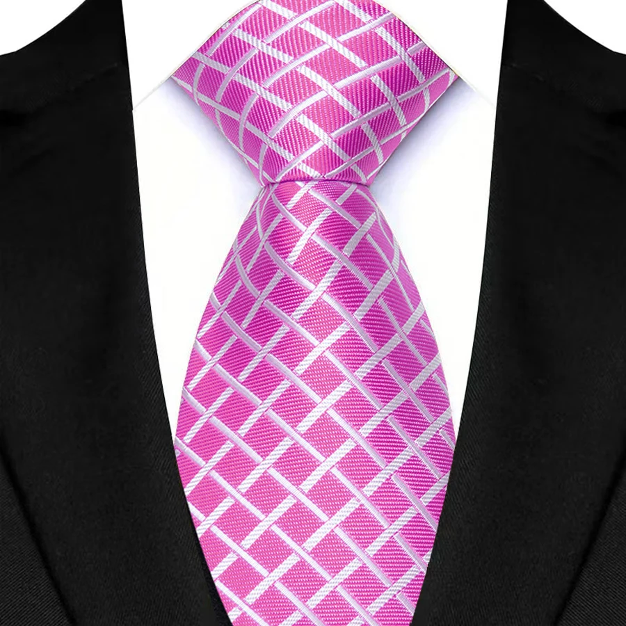 New Design Mens Tie Striped Plaid & Checks 8CM Neckties Men Business Groom Wedding Collar Neck Tie Accessories Gift