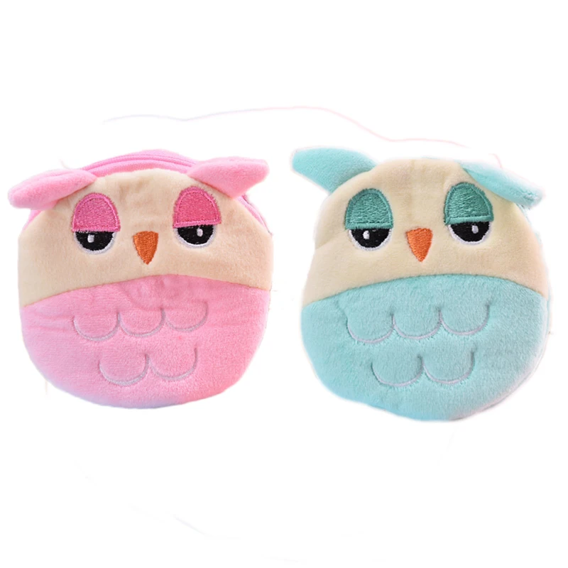 Kids Animal Coin Purse Change Wallet Purse Data Line Pouch Lipstick Storage Bag Headphone Organizer Plush Zipper Mini Coin Bag