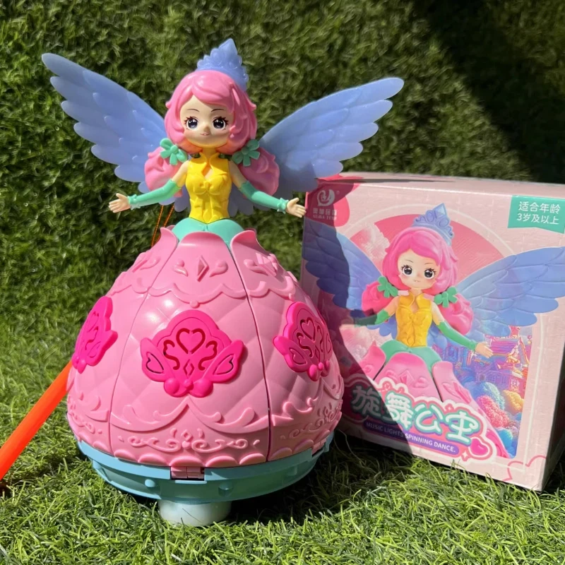 

Новый портативный музыкальный фонарик-светильник «Сказочная фея» с электрическим вращением, в стиле эльфийской принцессы, идеальный подарок для девочек