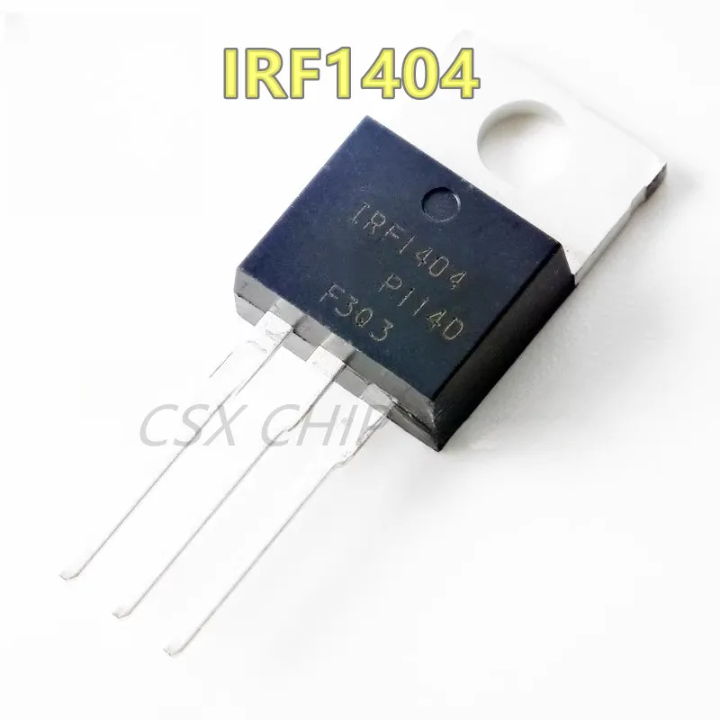 10 unids/lote 100% Real Original nuevo IRF1404 IRF1404PBF MOS N canal MOSFET 162A 40V IRF1404N IRF1404Z IRF1404ZPBF TO-220