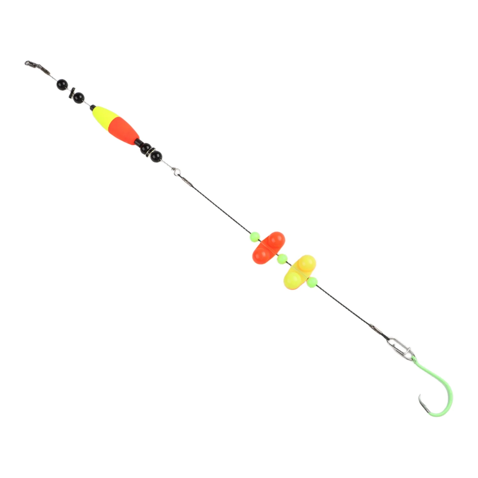 5 piezas de plataformas de bagre artificiales con sonajero 6/8/10/0 #   Plataformas flotantes de pesca, anzuelo circular para accesorios de pesca de agua dulce