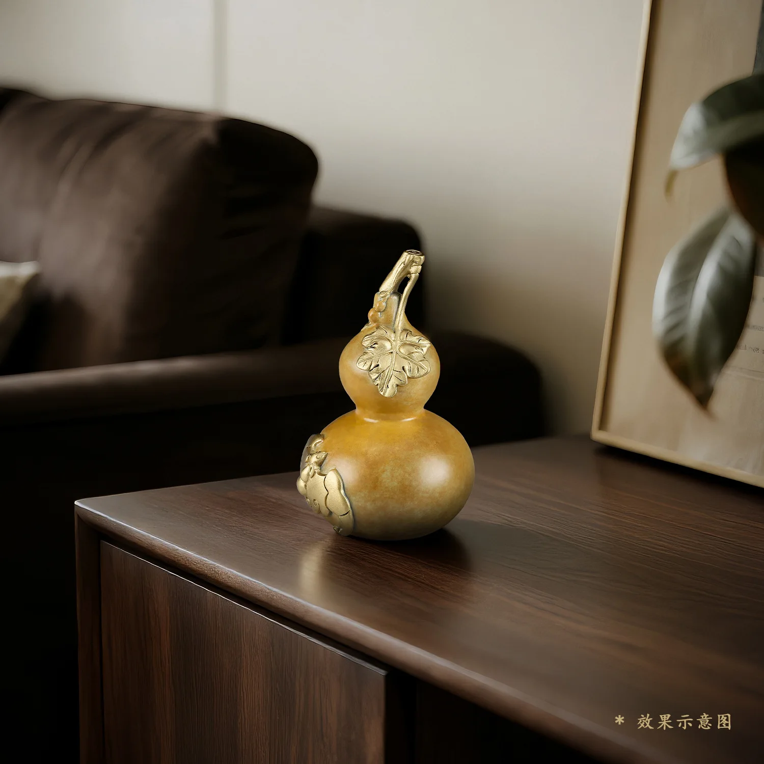 PYJ home desk Chinese copper hoist play piece desktop copper handicraft decoration