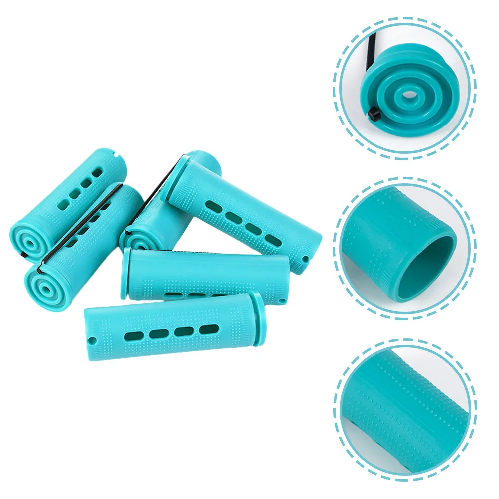 18Pcs Hair Rollers Curlers Flexible Hairdressing Tools for DIY Home Salon Curl Forming Self Grip Hair Rollers for Men Women