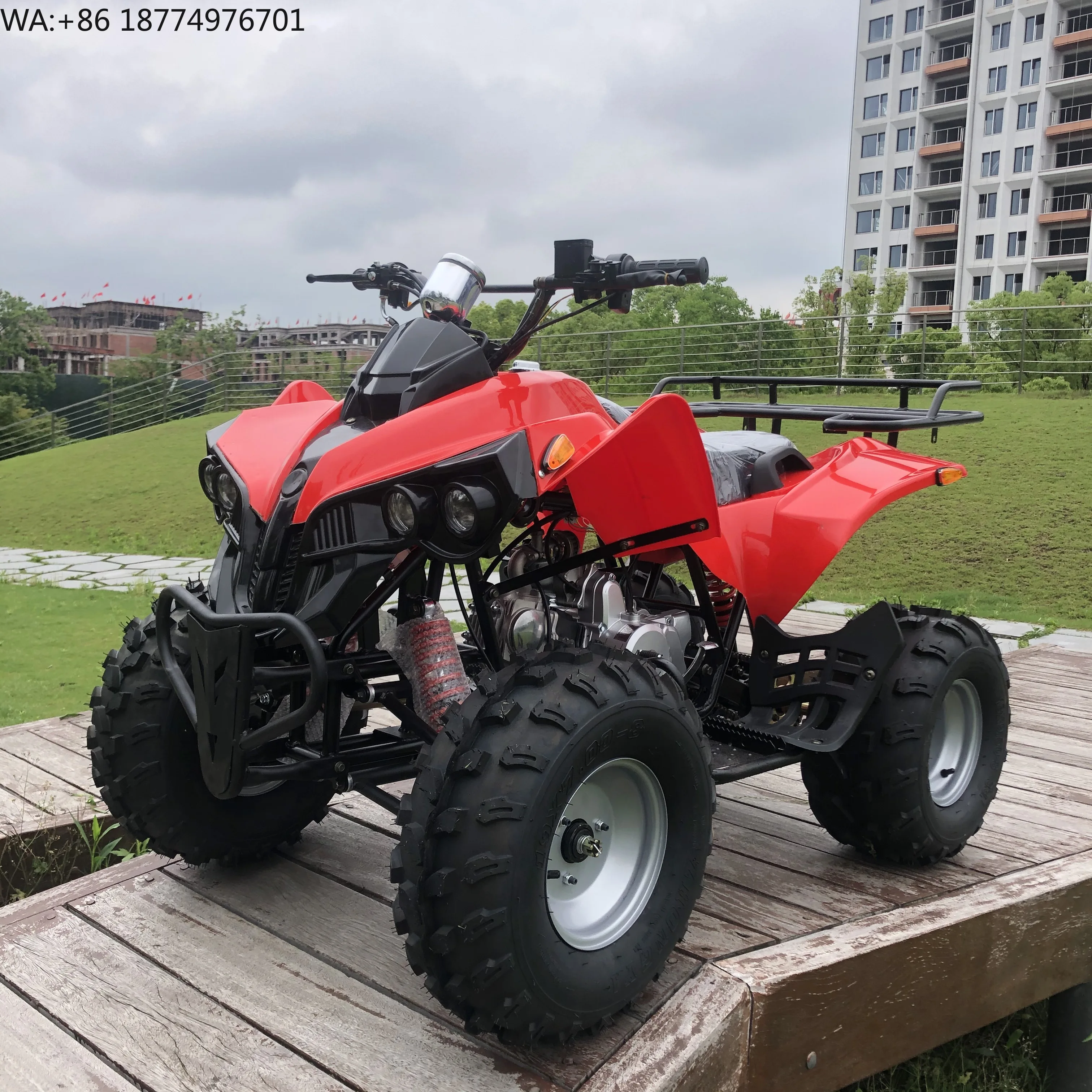 125cc 4-Stroke Automatic Quad Bike 1000W Power Chain Drive Gas/Electric Options EPA/ECE/EC Certified Equipped ATV for Kids Adult
