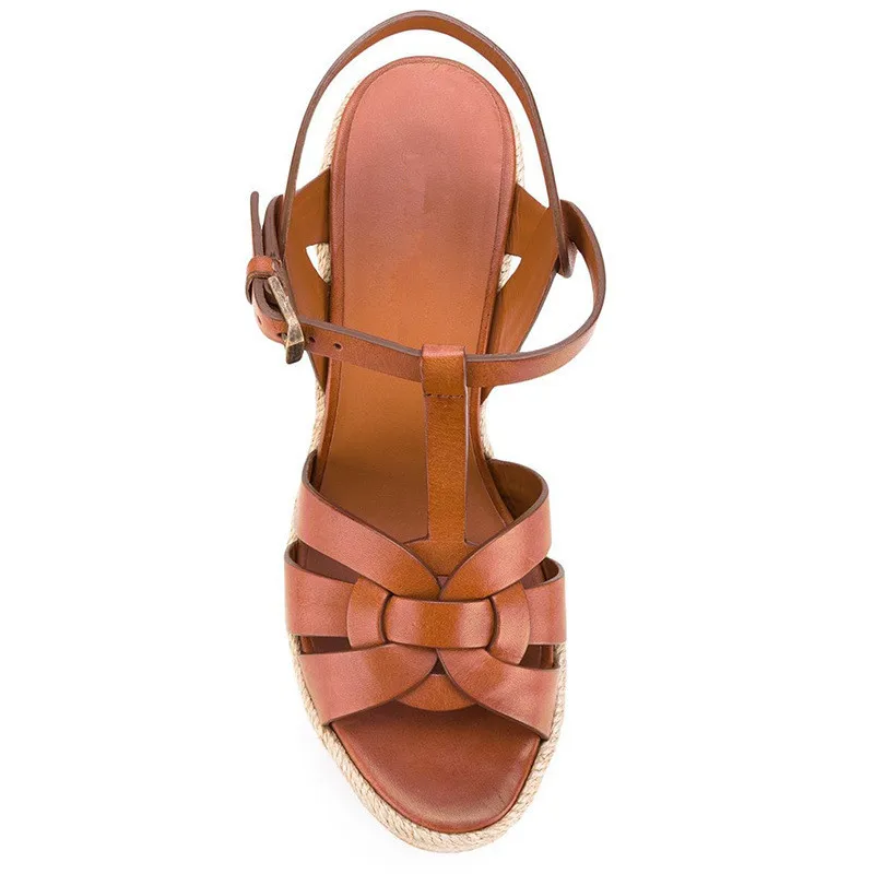 Pump Buckle Strap Heels Wedge Platform Increase Women Shoes Punk Sandalias De Mujer Goth Sandalias Sexy Sandales Femme Luxe image 5