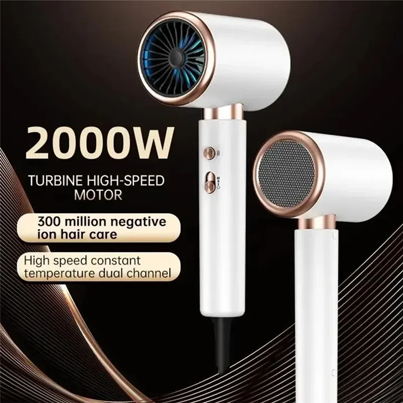 【ABODE】High-Speed Electric Turbine Airflow Constant Temperature And Quick Drying Hair Dryer With Diffuser US Plug