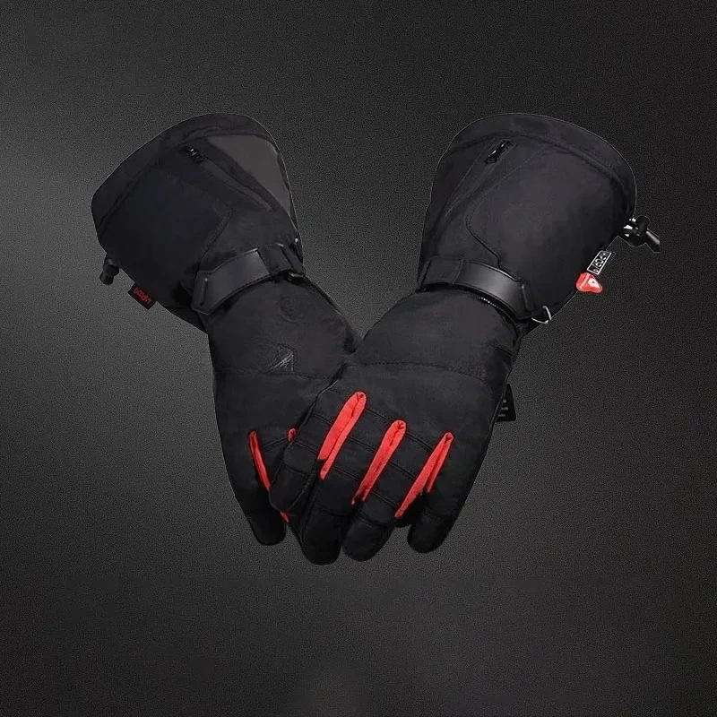 Winter waterproof electric gloves warm touch screen rechargeable men and women