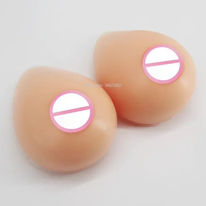 

1 pair Realistic Silicone Adhesive False Breast Forms Meme Crossdresser Shemale Fake Boobs Tits For Drag Queen
