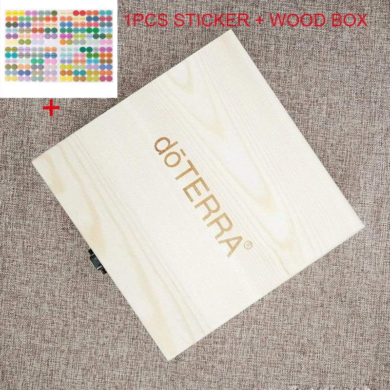 For doTERRA Wooden Storage Box 25 Slots Carry Organizer Essential Oil Bottles Aromatherapy Container Storage Box Case