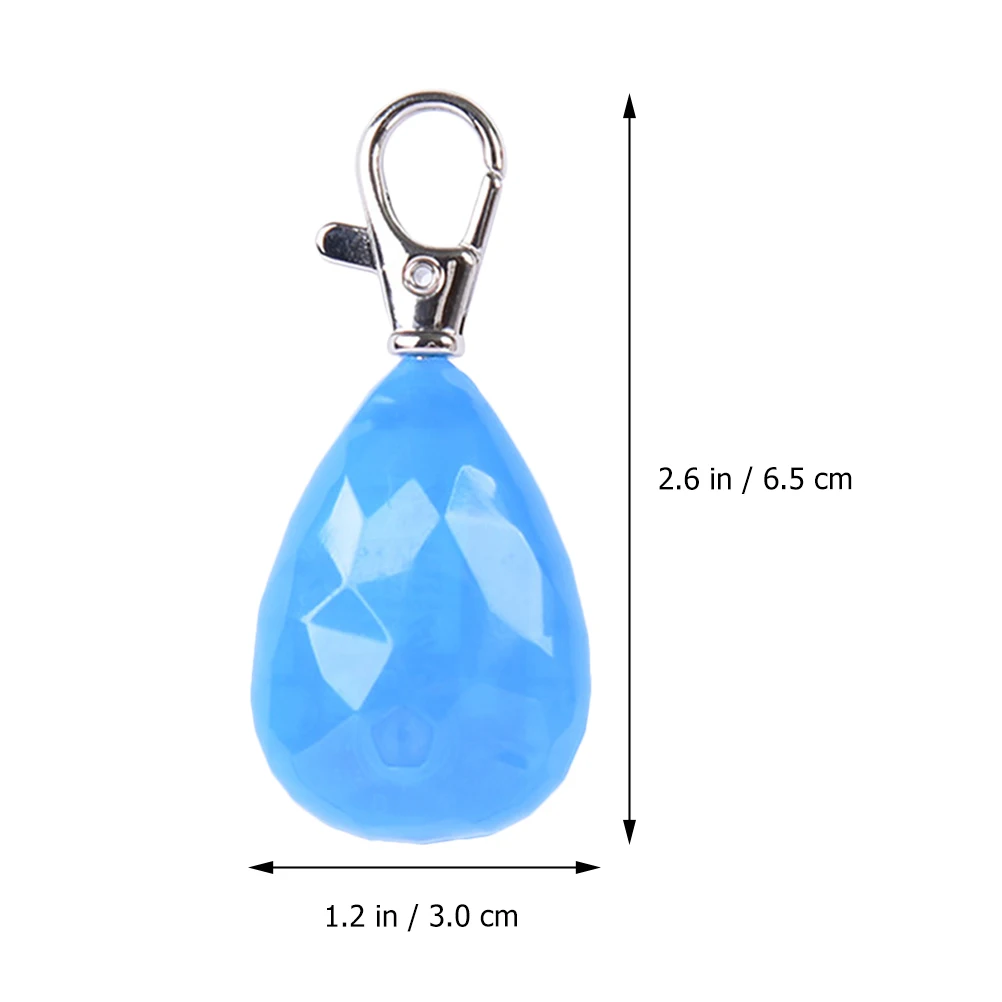 

2Pcs Night Key Light Rechargeable Dog Safety Pendant Bright LED Pet Collar Supplies Blue Hanging Decor Glow in Dark