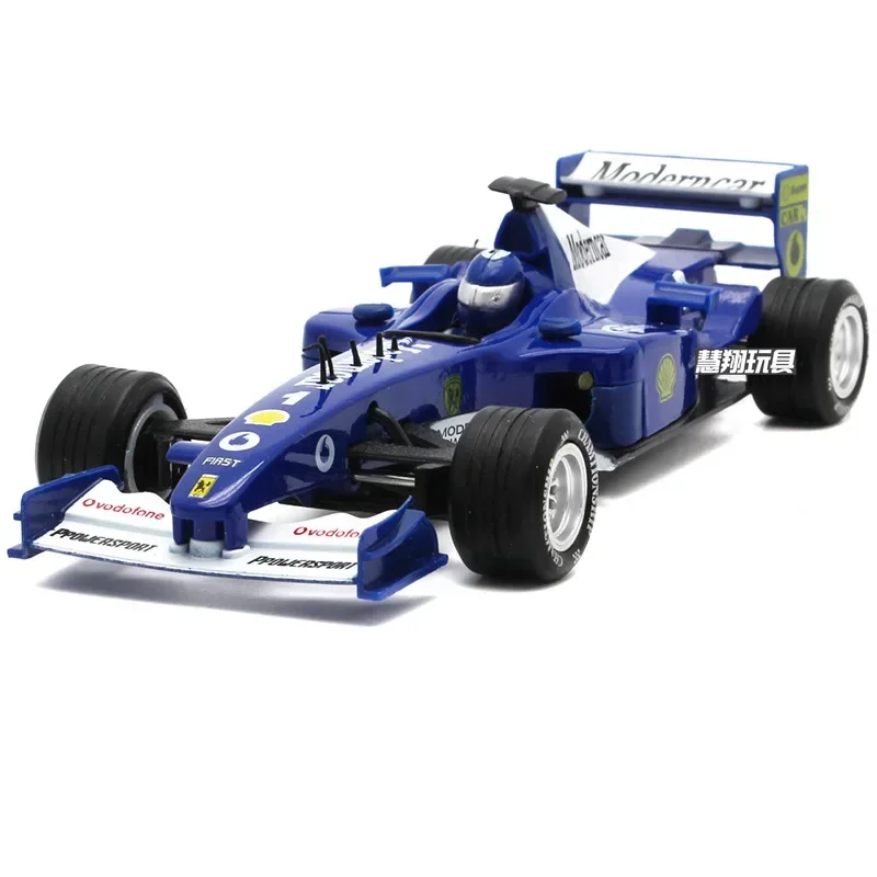 Modèle de voiture de course F1 en alliage métallique moulé sous pression, voiture de formule 1:32, nervure arrière, son et lumière, cadeau de collection pour enfants, EGene