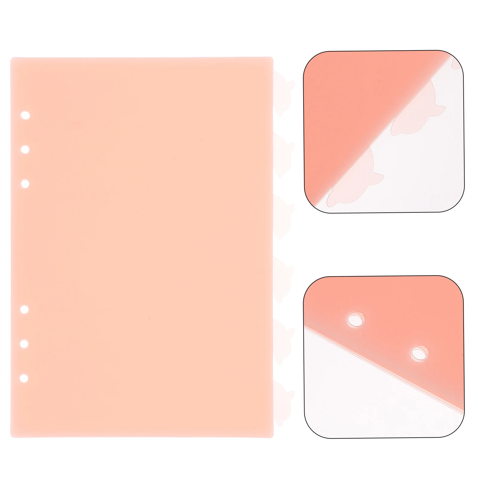 

6Pcs Dividers with Tabs Binder Dividers Aesthetic for A5 6-Ring Binders Index Classified Labels for Notes Documents