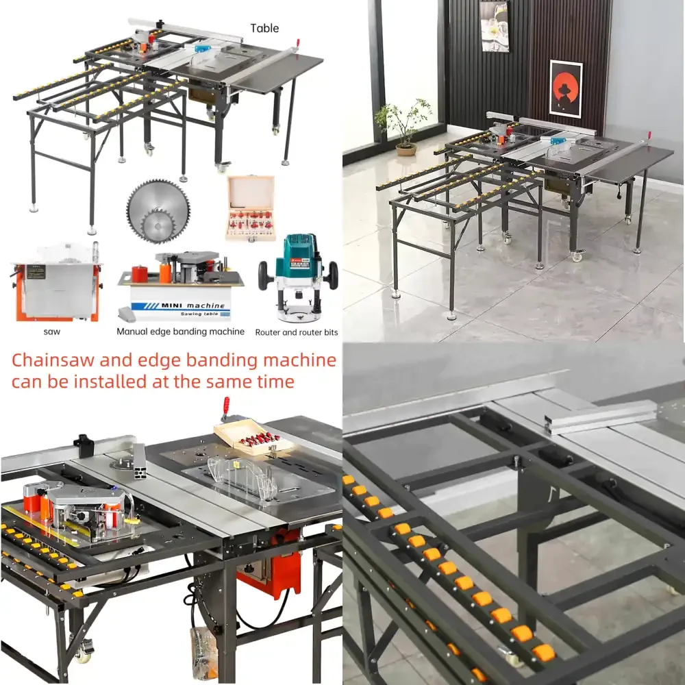 

This portable folding panel saw is designed for precision woodworking tasks and efficient material handling. It is ideal for