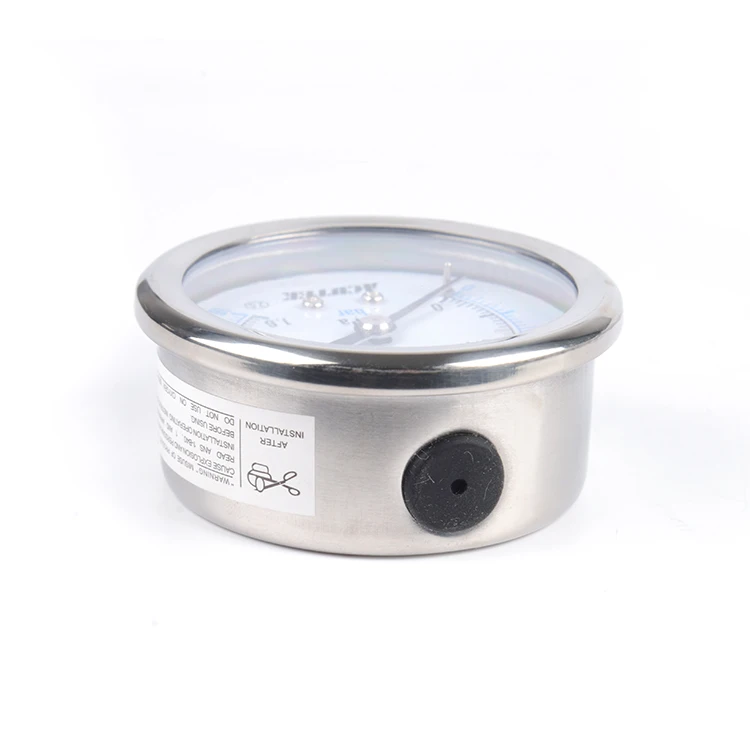 YN60BF Steam High-Temperature Ammonia Pressure Gauge 10Bar 16Bar 25Bar Stainless Steel Pressure Manometer