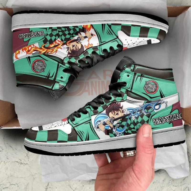 Demon Salyer Anime Nezuko Kamado Sneakers Scarpe casual Scarpe da basket Stampa di cartoni animati Scarpe basse comode Regalo di compleanno